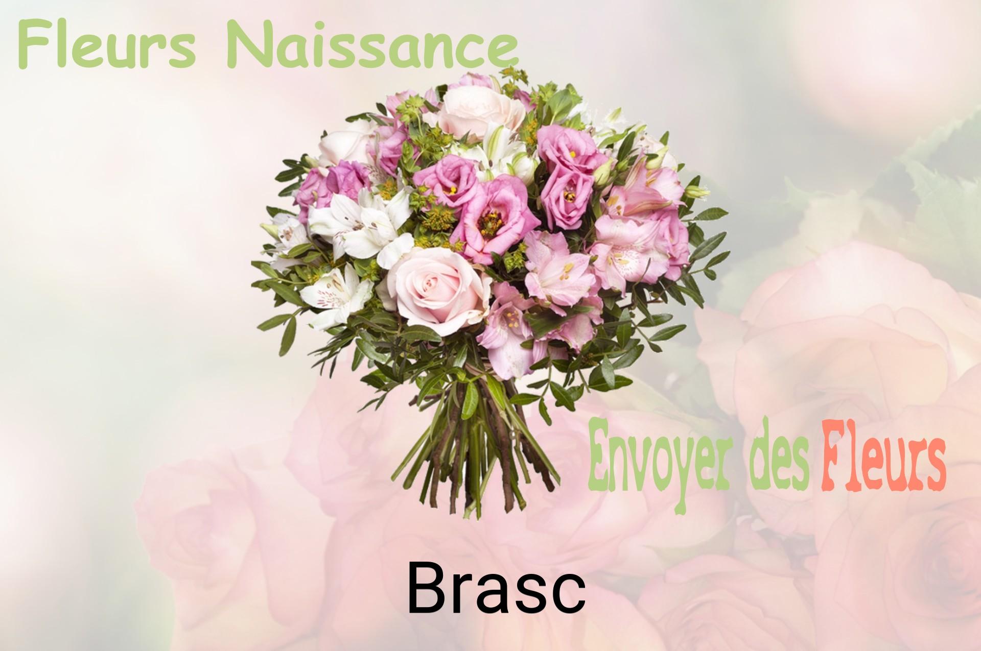 Bouquet de fleurs de naissance livré à Brasc
